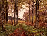 Han-wu Paintings - A Woodland Landscape by Hans Anderson Brendekilde